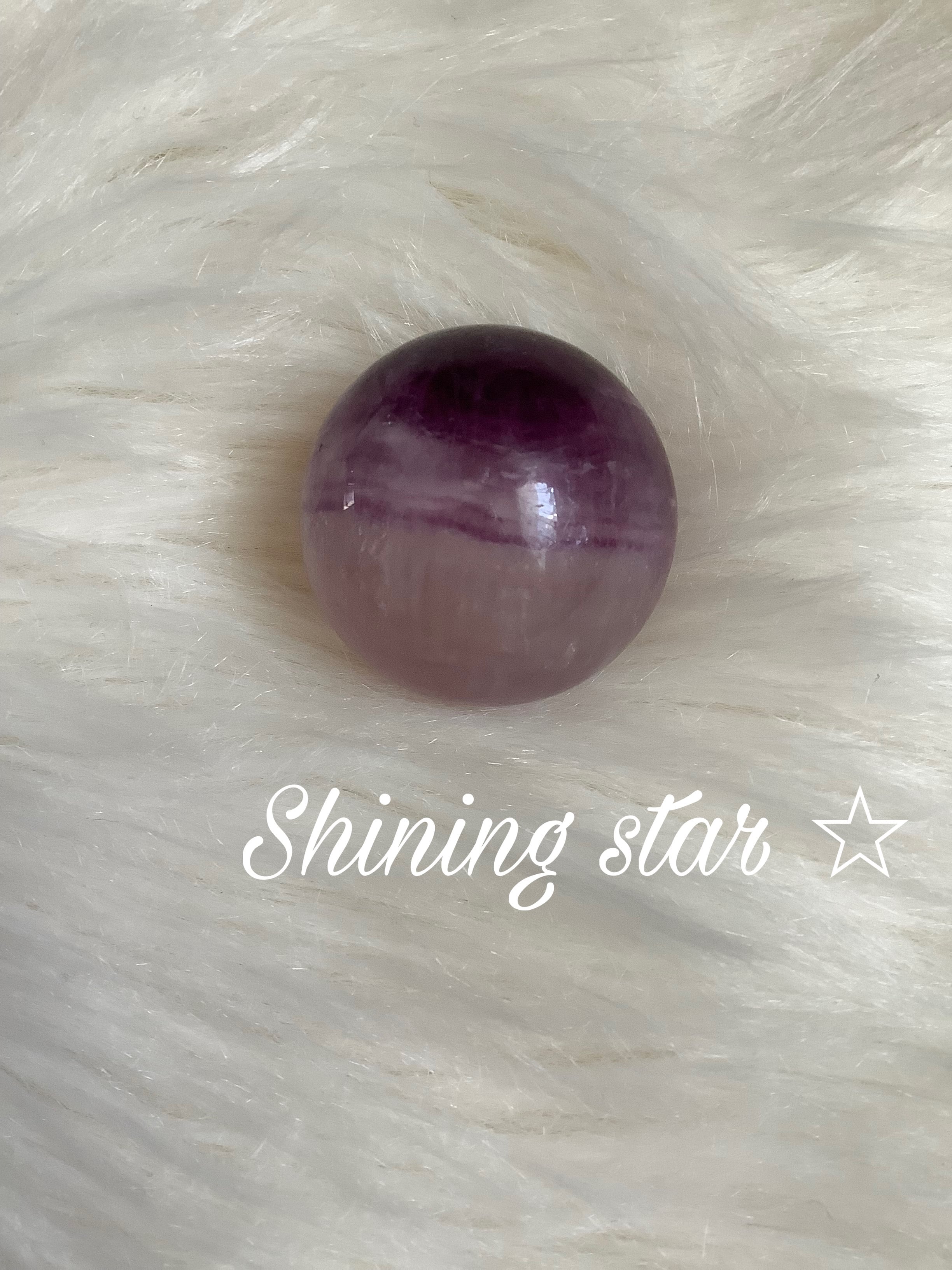 パープル✴︎マイカinフローライトスフィア | shining starry✴︎