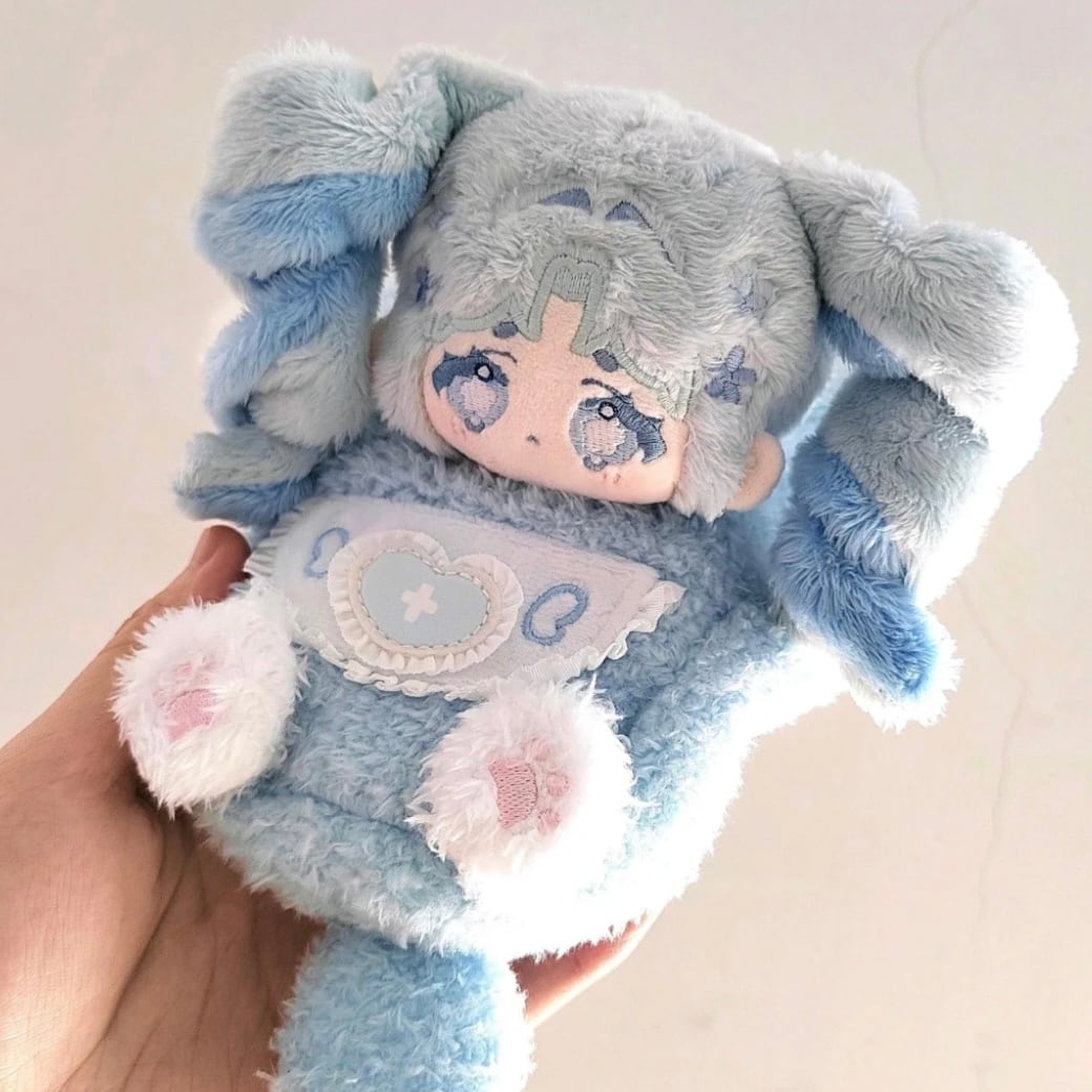 ✿JPGO二次入金✿小雪天二販 10cm骨あり 刺繍無属性ぬいぐるみ 受注