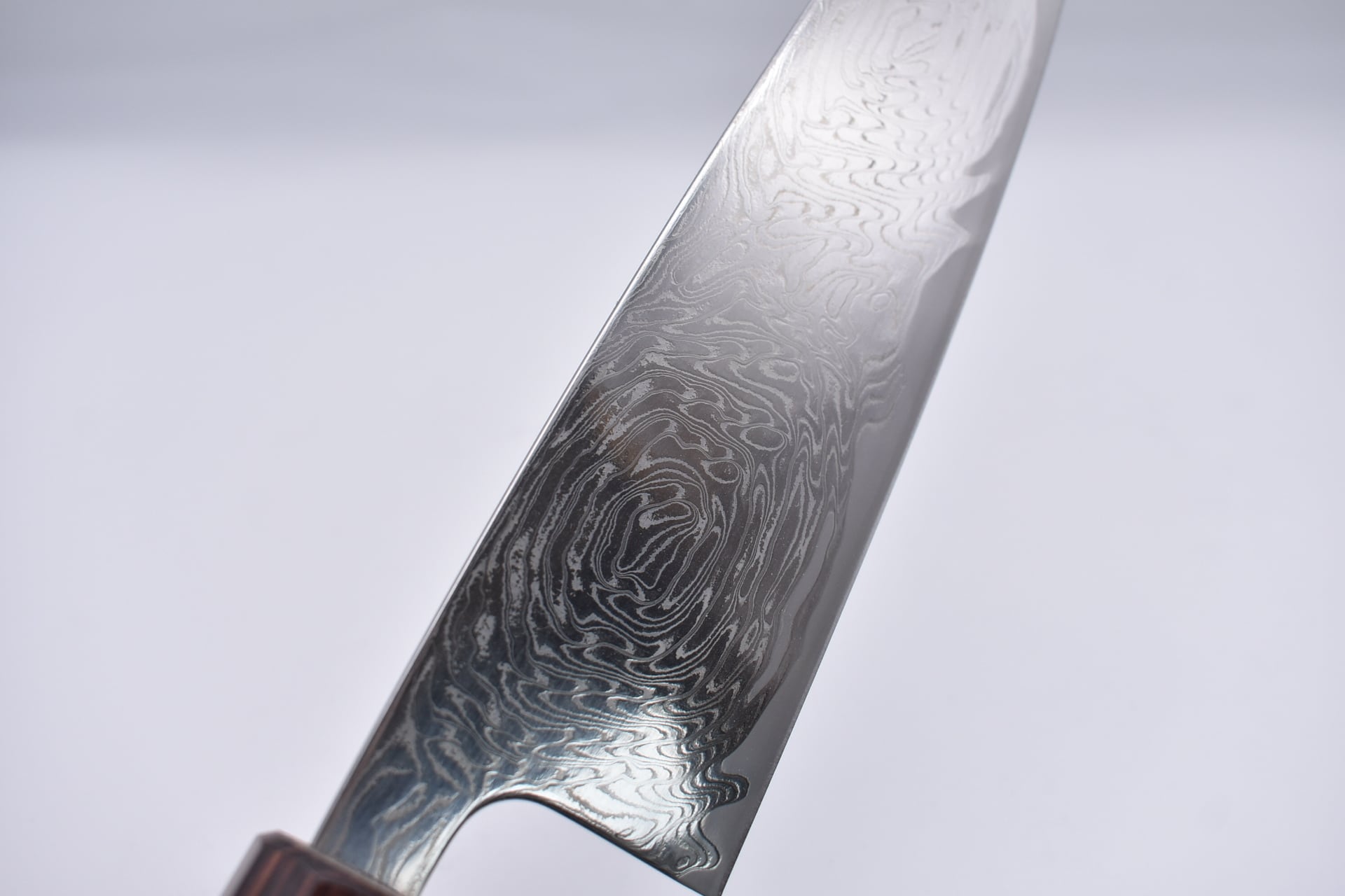 ダマスカス三徳包丁【渦波】10Aニッケルダマスカス 土佐 | HATOGI屋