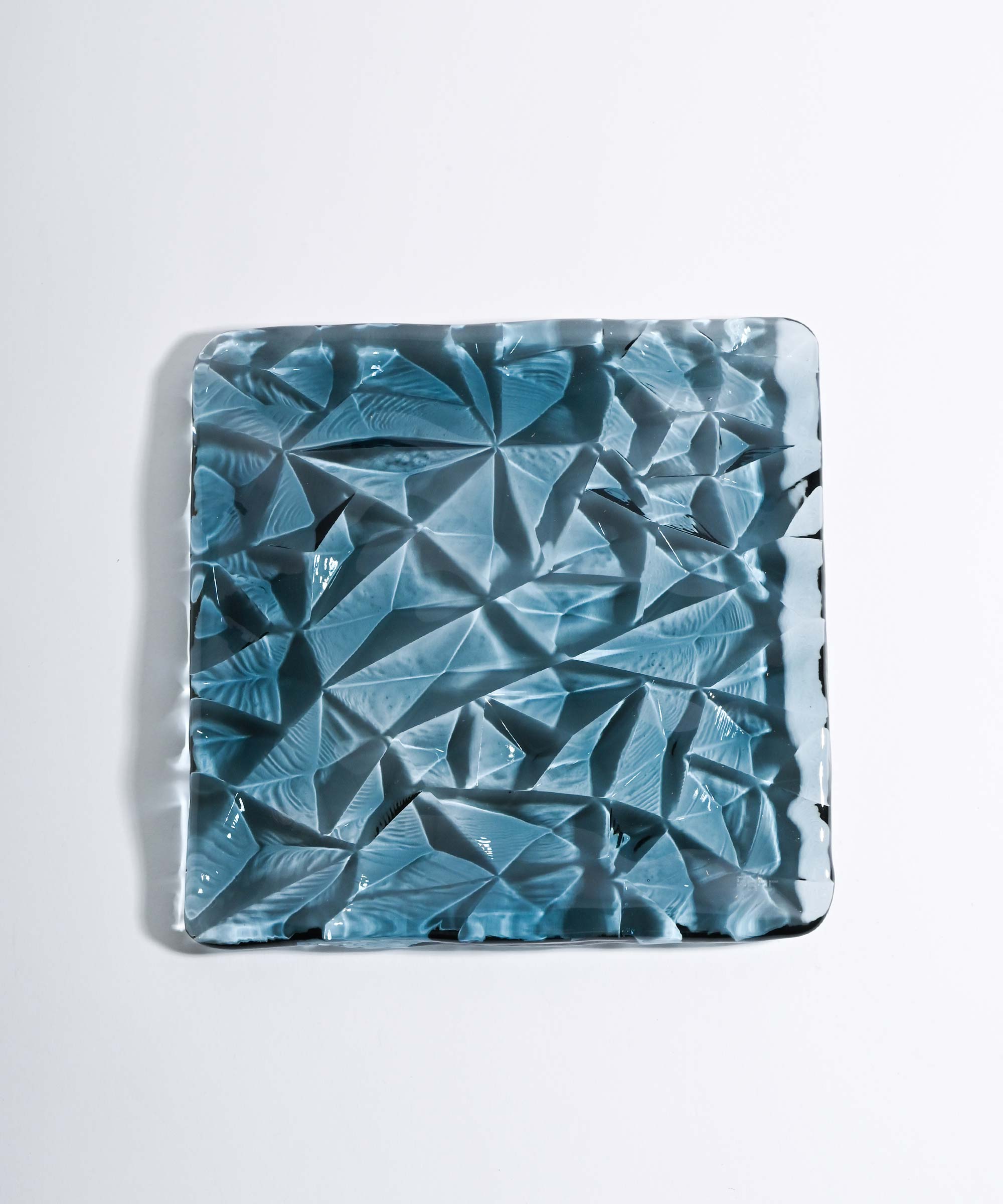 Sghr/菅原工芸硝子】LIMPID リンピッド 角形プレート 18cm 正方形