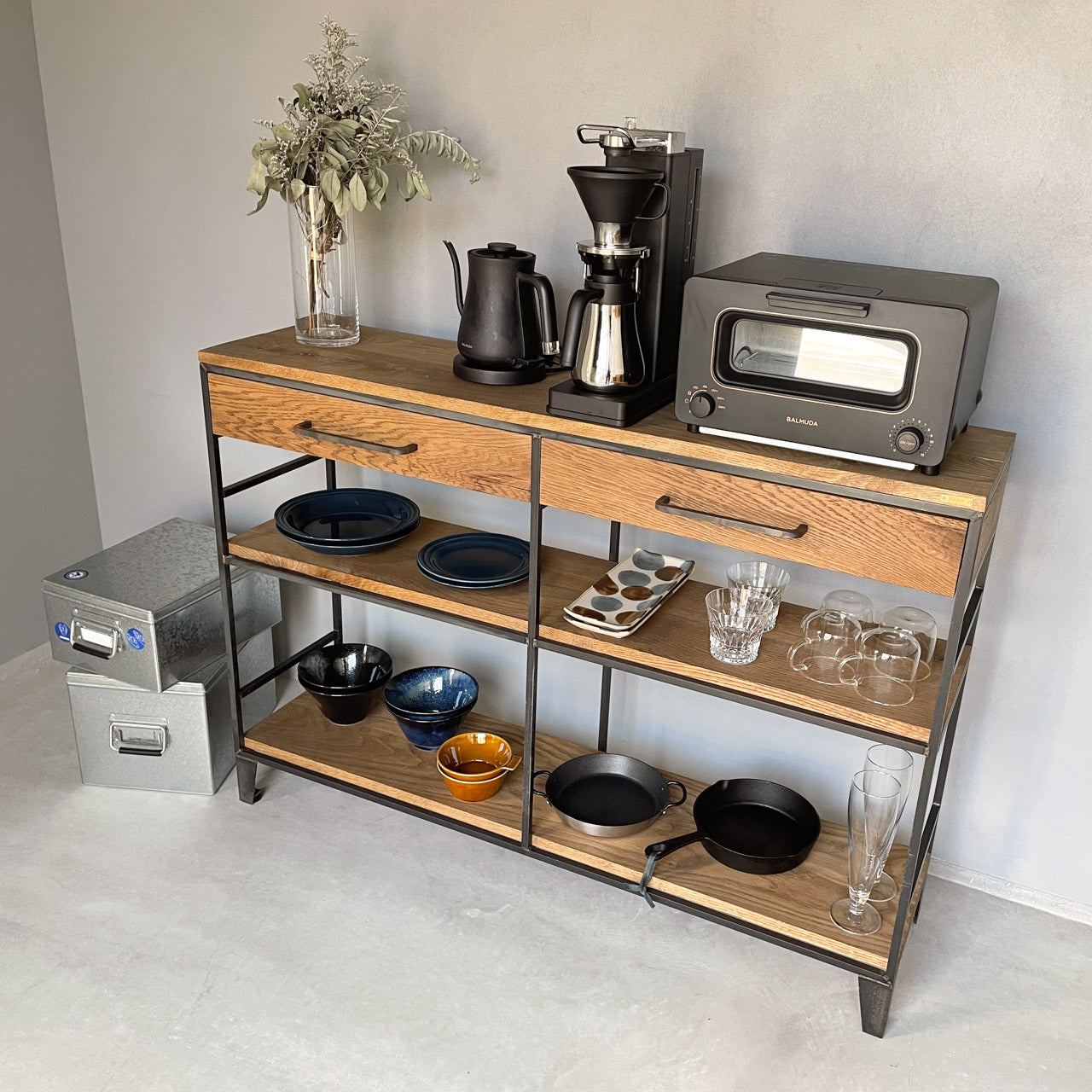 S.Bシェルフ | オーダーメイドのアイアン家具を中心に数多くの