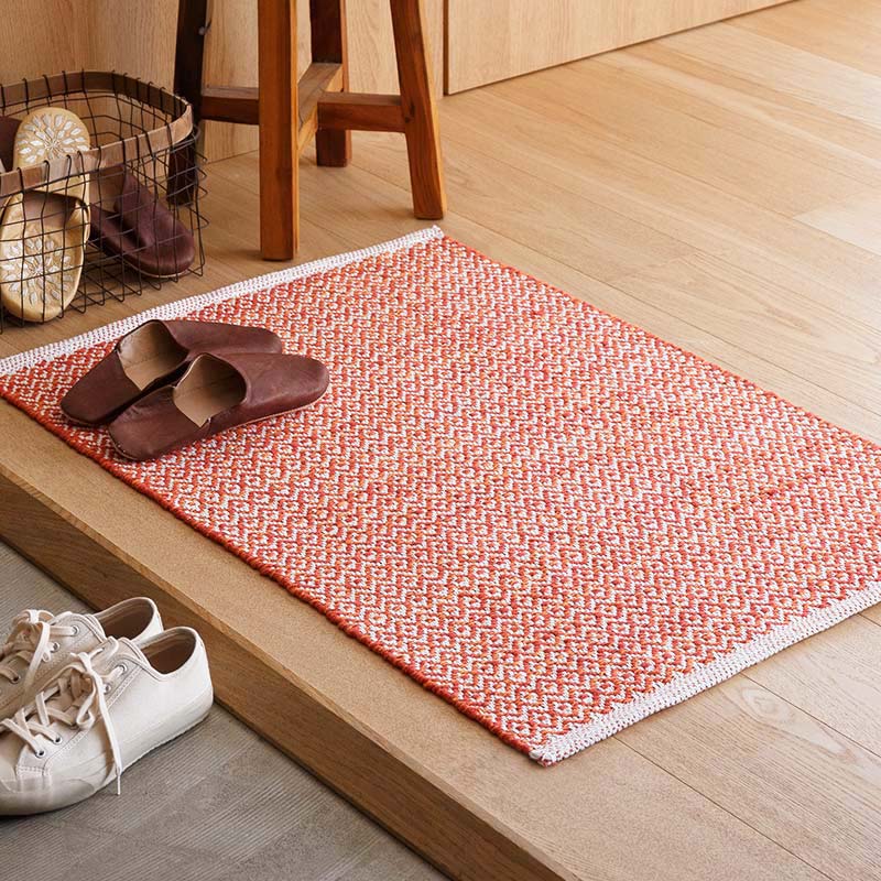 気軽に使えるコットン素材の玄関マット [コットンラグ]ノルディック