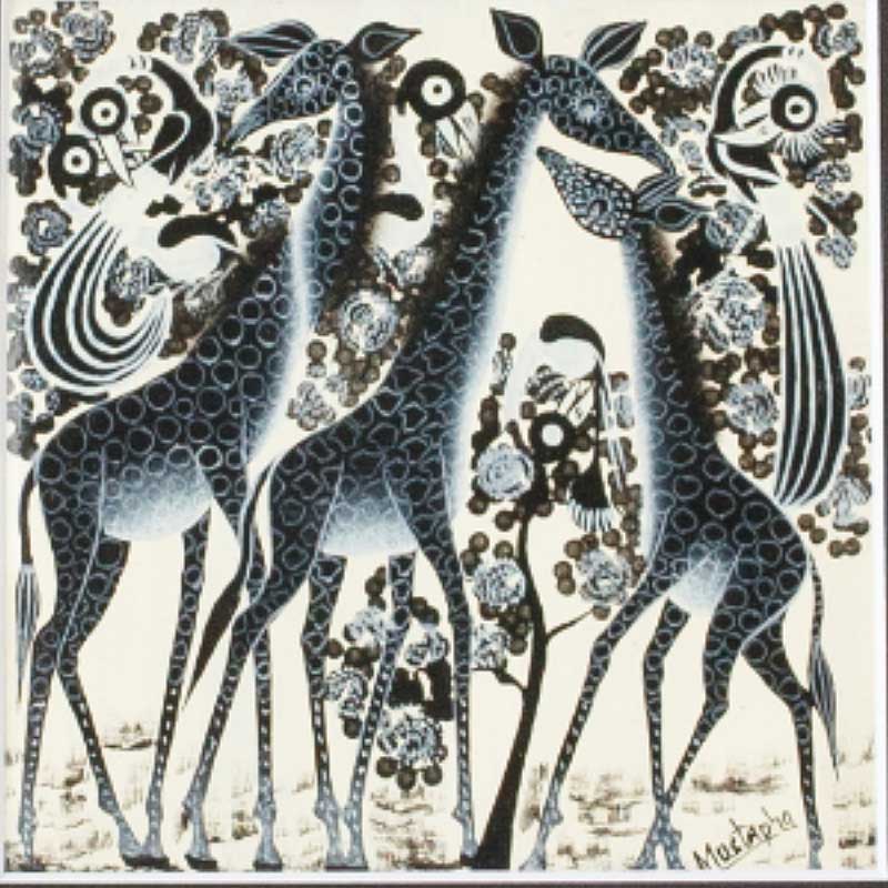 アフリカンアート04 /キリン | ボー・デコール オンラインショップ