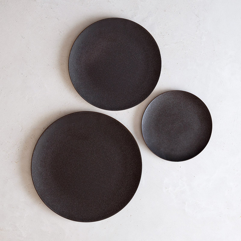 フラットプレート マットブラック / beaudecor porcelain | ボー