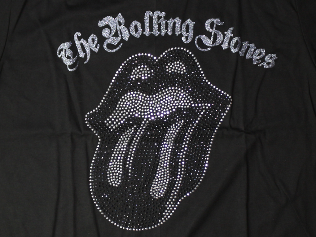 ラインストーン ロックTシャツ The Rolling Stones ザ ローリング