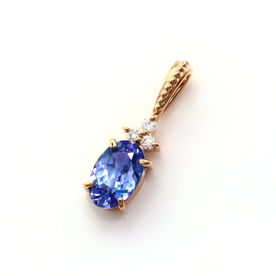 ビズー公式】タンザナイト(ディープカラー) ×ダイヤモンド K18/PT