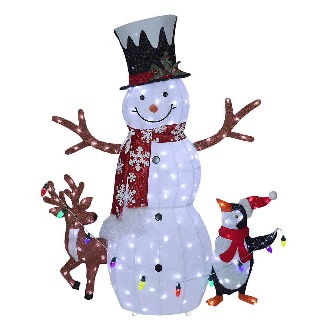 Berkley Jensen 47.5″ Pre‑Lit Snowman Trio | BJ's Wholesale Club