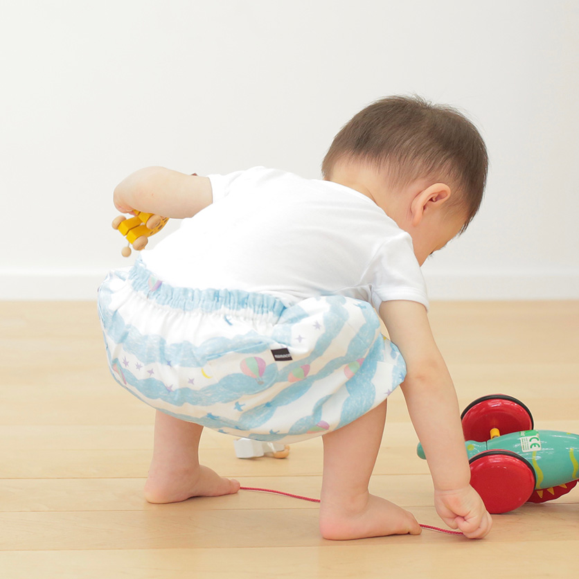 かぼちゃパンツ：sora（ピンク・ブルー）