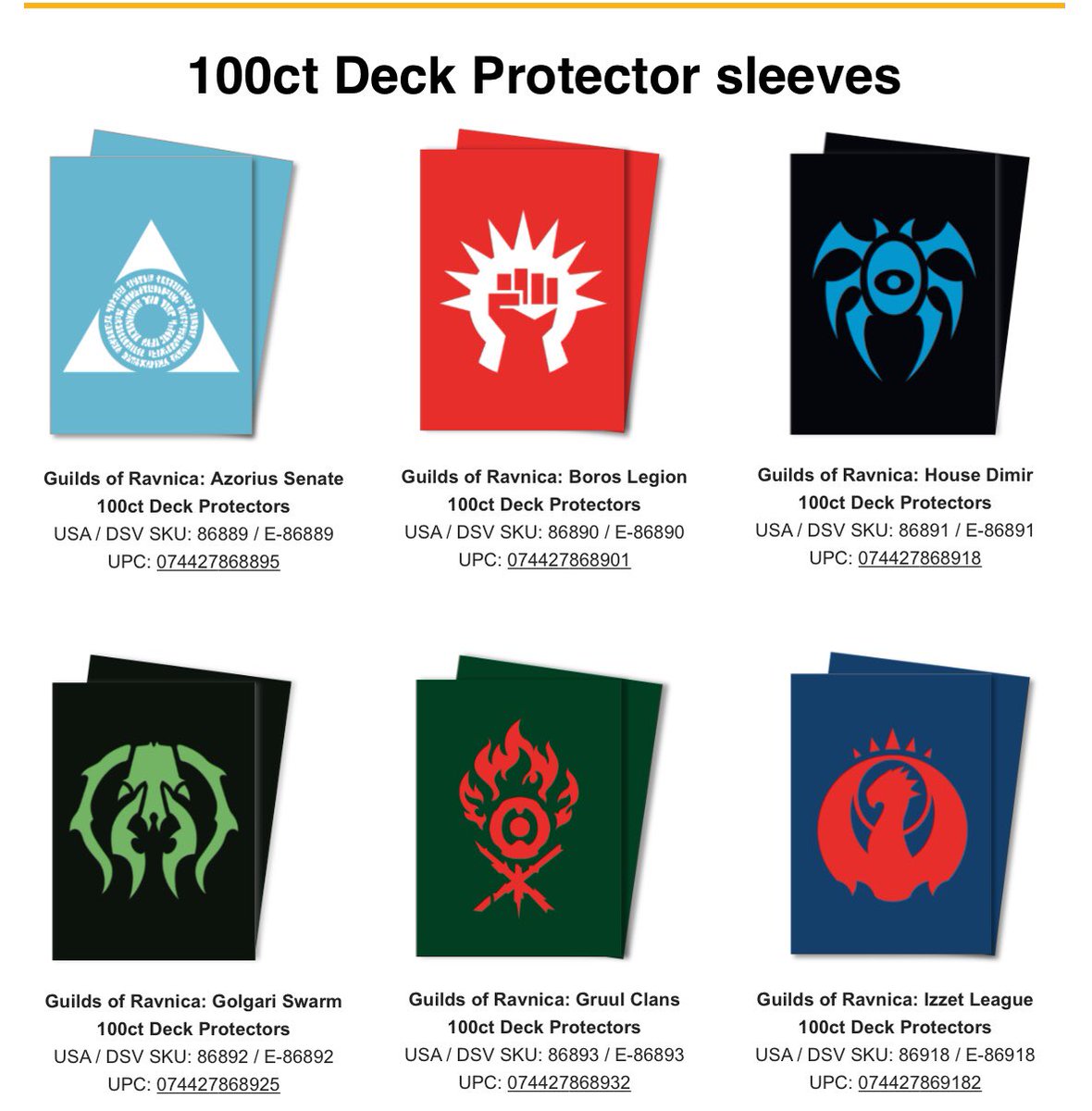 サプライ】MTG「ラヴニカのギルド」からギルドマークがデザインされた