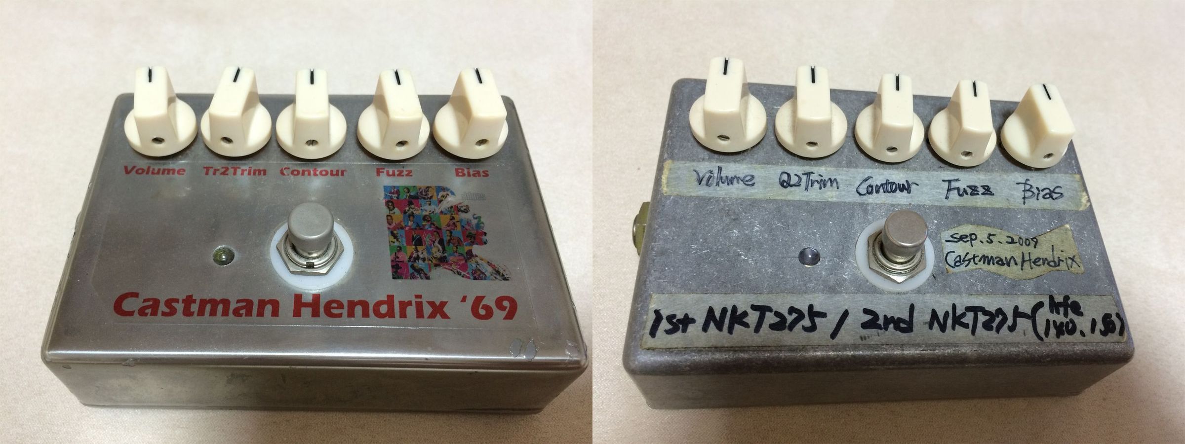 Fuzz Face(Mod) & Octavia Clone 基盤写真 | Surfman Vintage Sound