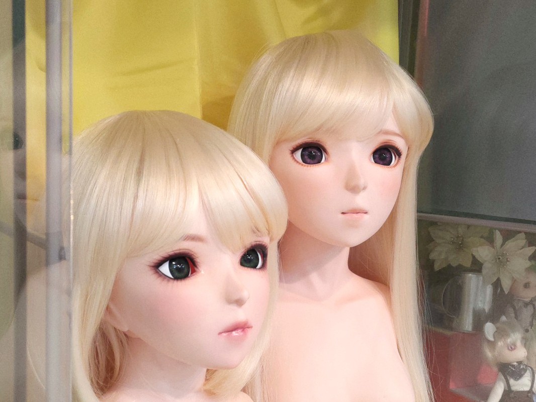 ソフビシスターズ（110cmドール）「杳子」サンプルメイクヘッド二種