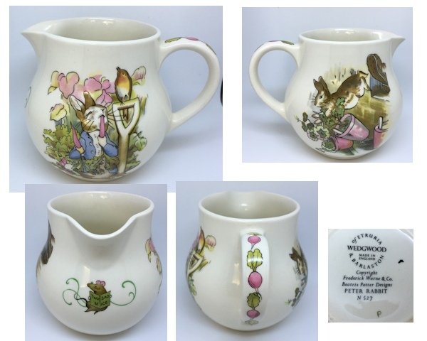 ウェッジウッドのピーターラビット柄食器、復刻版「グリーンライン