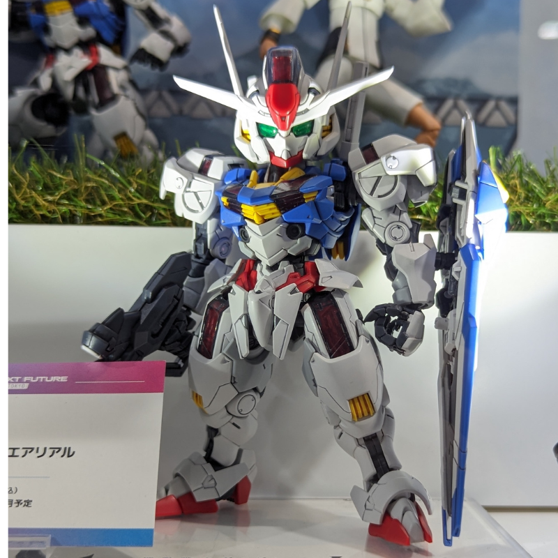 MGSD ガンダムエアリアルの塗装完成見本を展示、GUNDAM NEXT FUTURE