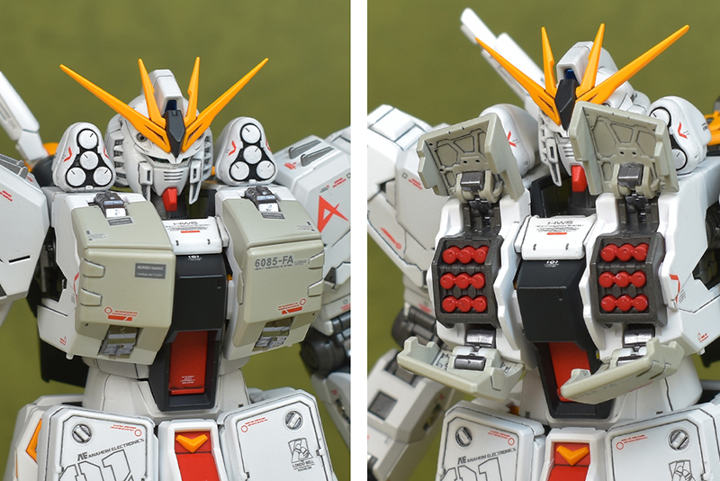 RG νガンダムHWS 制作、塗装完成 レビュー | ガンダムブログはじめまし