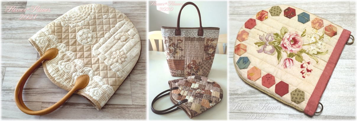 まちにログキャビンのバッグ（5）完成♪ - ふらわ～ぁ*ふらわ～ぁ