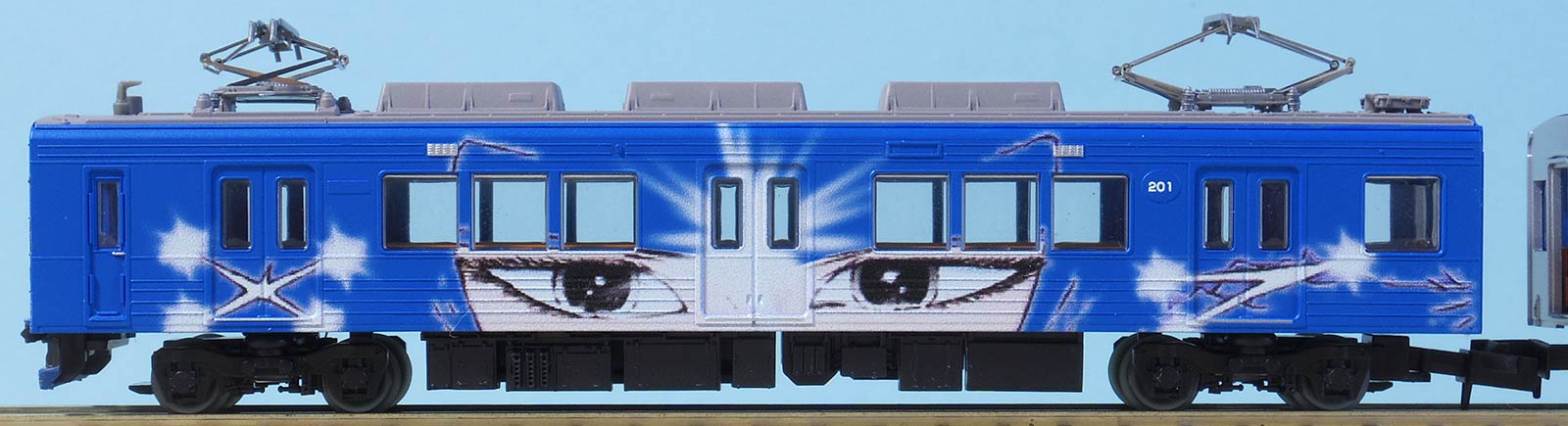 全方位パワー眼力!!鉄コレ伊賀鉄道200系『忍者列車（青色）』ただ今