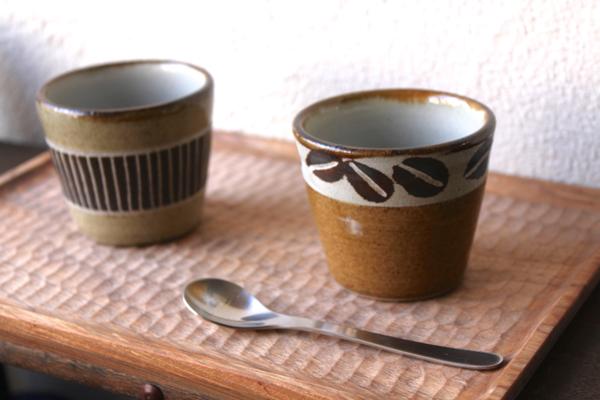 工房十鶴・コーヒー豆柄のフリーカップが入荷しました〜♫ | カモシカ