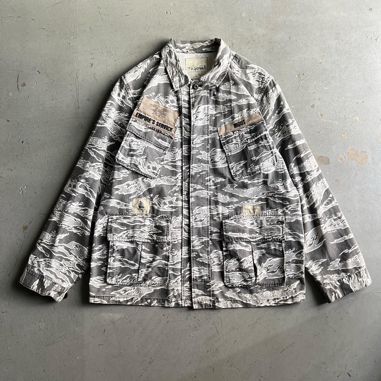 00s WTAPS Tiger Camo Military Jacket - blue room