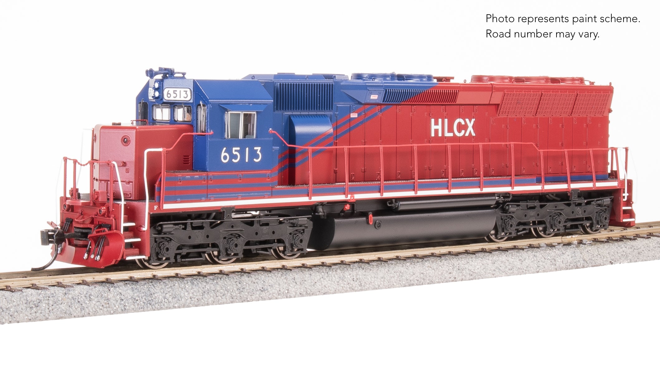 9807 EMD SD45, HLCX 6513, Red & Blue, Paragon4 Sound/DC/DCC, HO