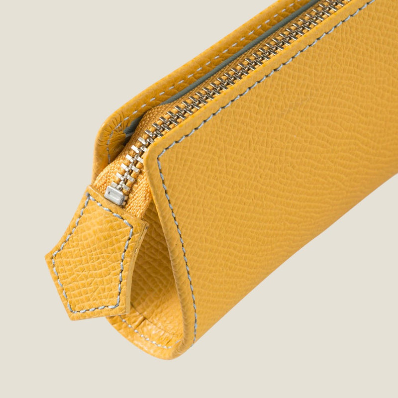 フレンチカーフ]ファスナーペンケースcolor：イエロー – BROOKLYN MUSEUM