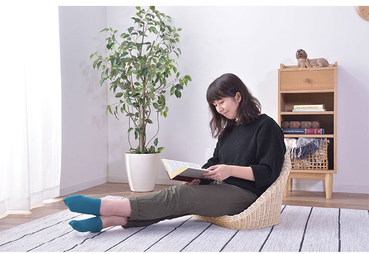 フロアチェア ラタン 座椅子 ざいす フロアチェアー チェア クッション