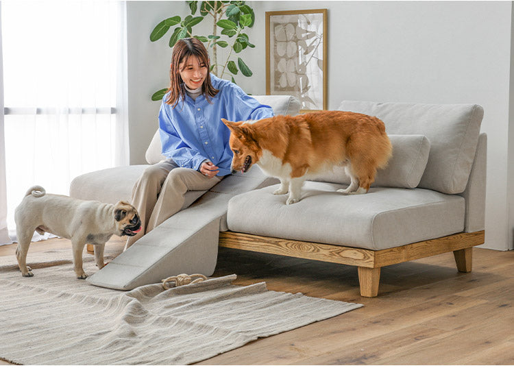 ソファ 3人掛け 幅184cm ペット対応 ソファ カバーリング ホワイト