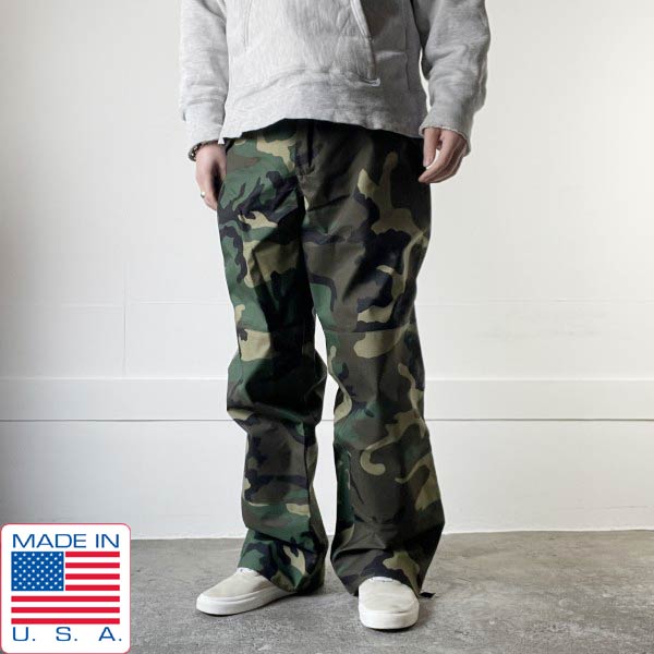 美品 米軍 PX品 ECWCS 迷彩 ゴアテックス パンツ ウッドランド カモ