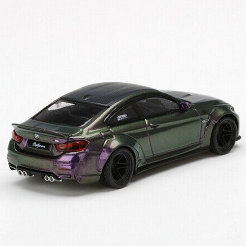 Mini GT MGT00228 LB Works LBWK Bmw M4 1:64 Purple Green Metallic