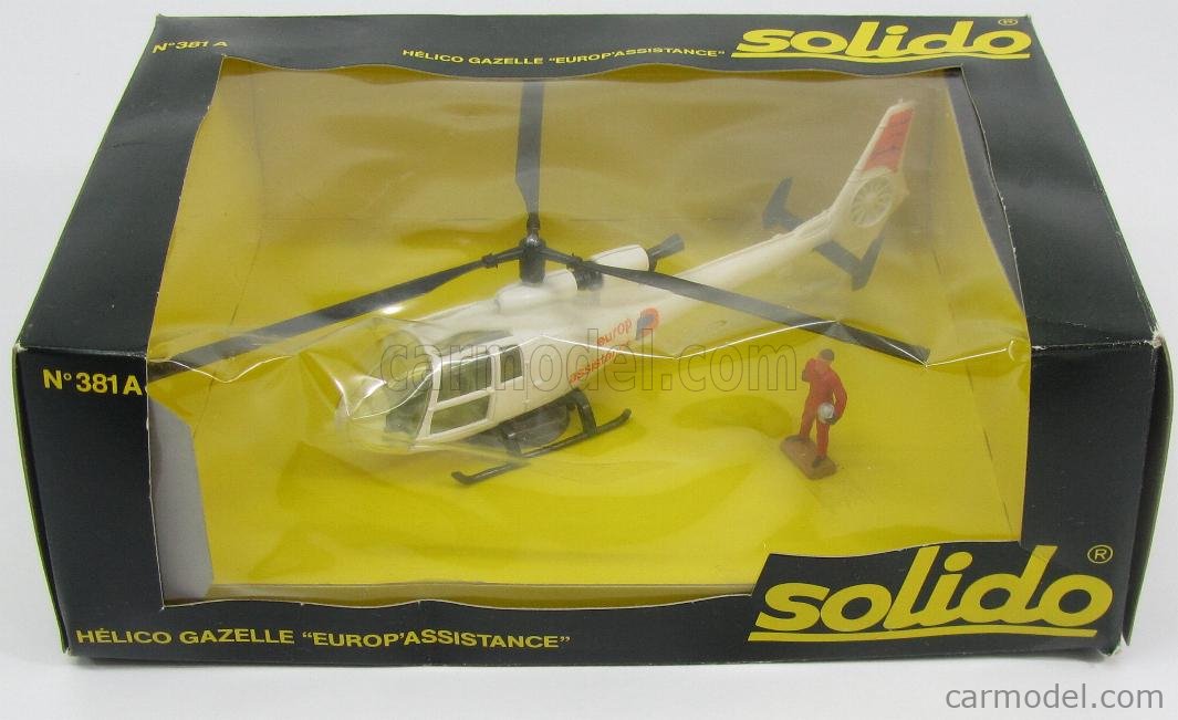 SOLIDO 381A Masstab: 1/43 | HELICOPTER GAZELLE EUROP'ASSISTANCE
