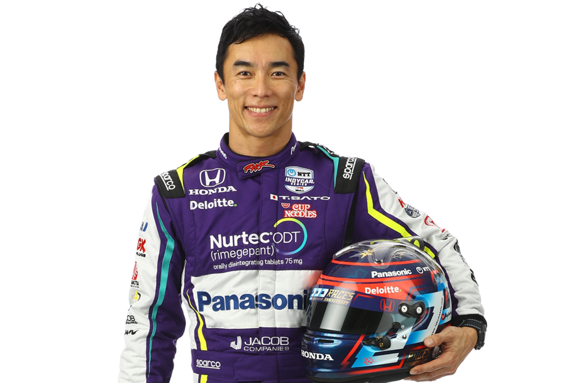 佐藤琢磨選手、インディカー参戦200戦記念スペシャルヘルメット公開