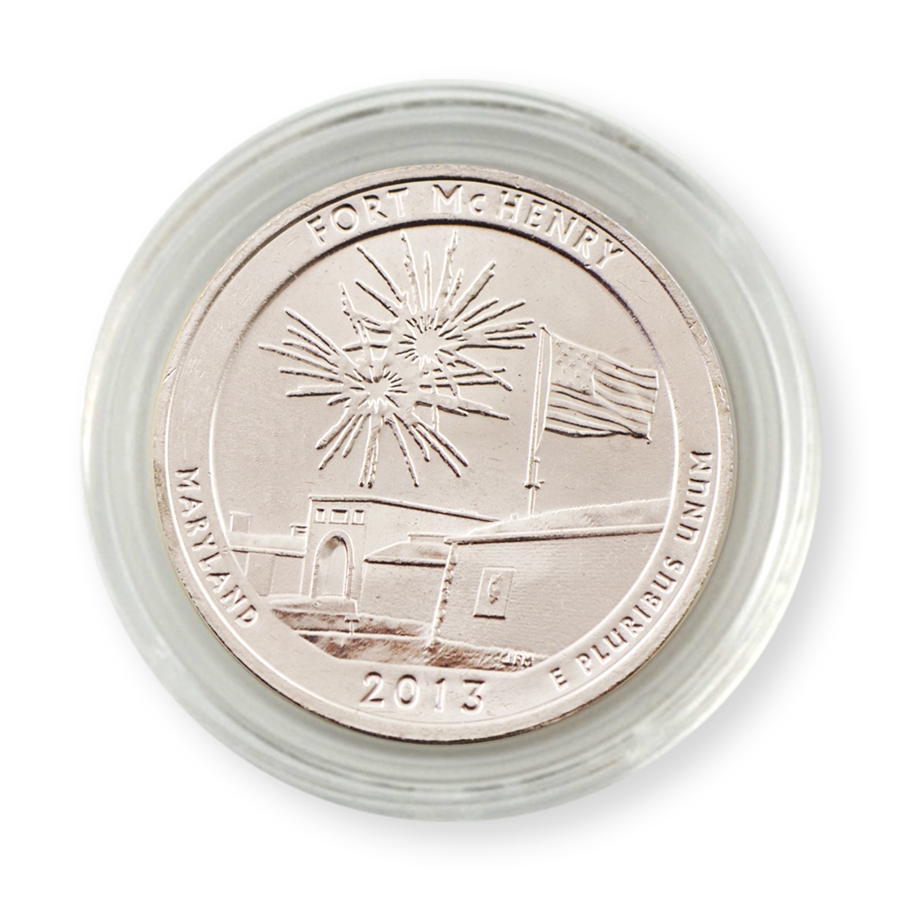 2013 Fort McHenry Quarter - P - UNC in Capsule