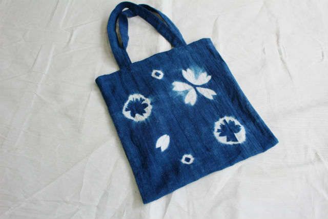 ◇藍染めでトートバックを作ろう！普段使いにもおすすめです◇＊/藍染