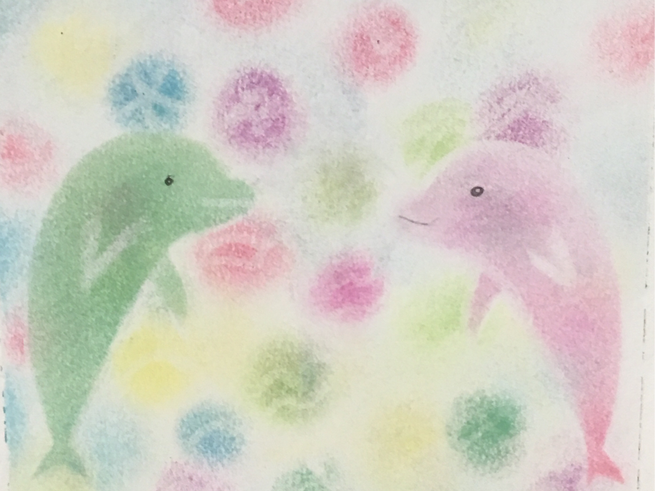 親子参加限定♪】【パステルアート☆120分】 指で描くオリジナル