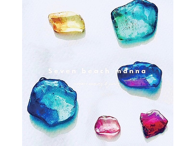 松島×シーグラスアルコールインクアート体験】シーグラスを使用して