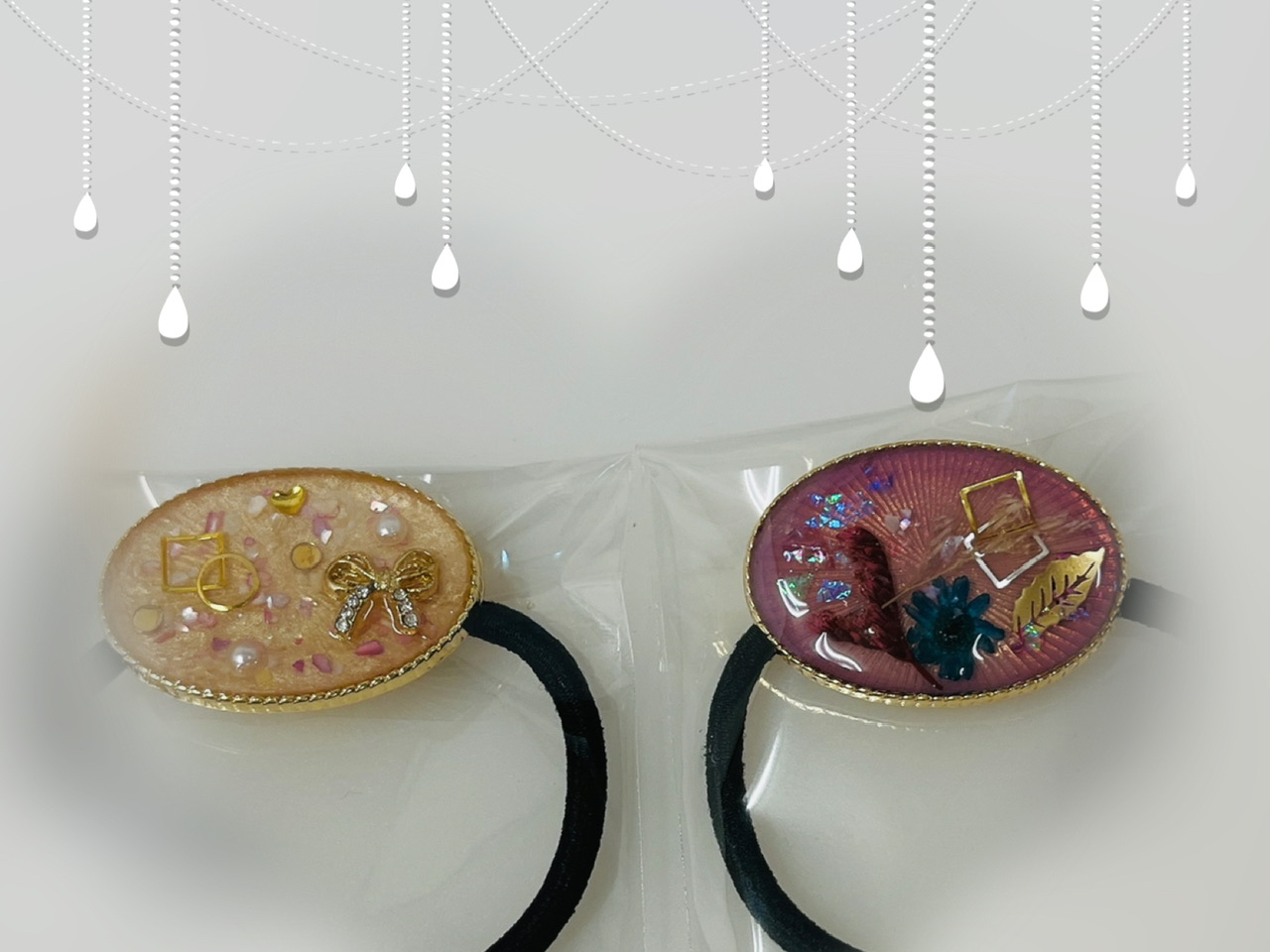 昭島駅徒歩3分】レジンで作るヘアゴム・キーホルダー制作体験♪初めて