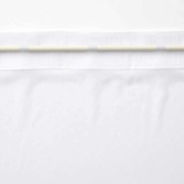 無印良品 遮像 ポリエステルノンプリーツレースカーテン 2枚組 幅