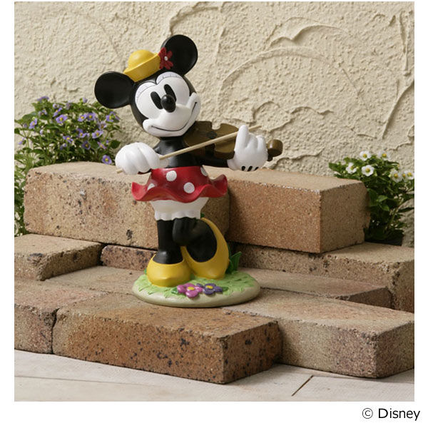 タカショー ガーデンスタチュー 音楽隊 ミニーマウス TD-ST13（直送品