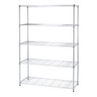 ルミナス ポール径25mm セット品 スリムスチールラックN 5段 幅1215