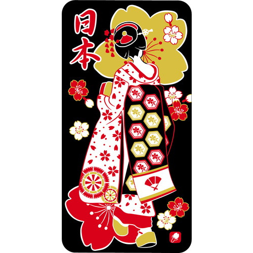 フロンティア Jステッカー SL－237 舞妓と桜｜【ハンズネットストア】