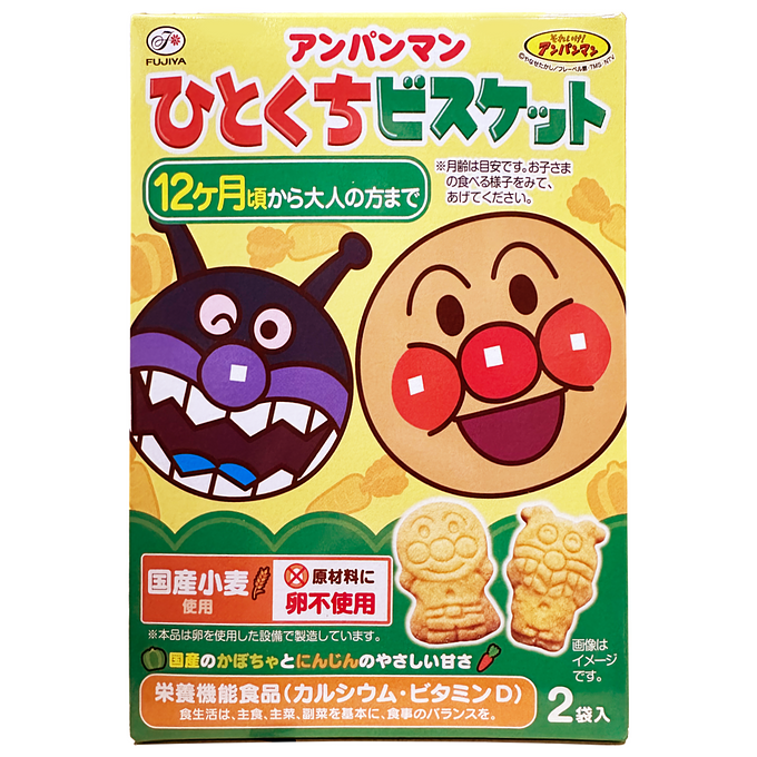 不二家 アンパンマン ひとくちビスケット | ニジヤマーケット