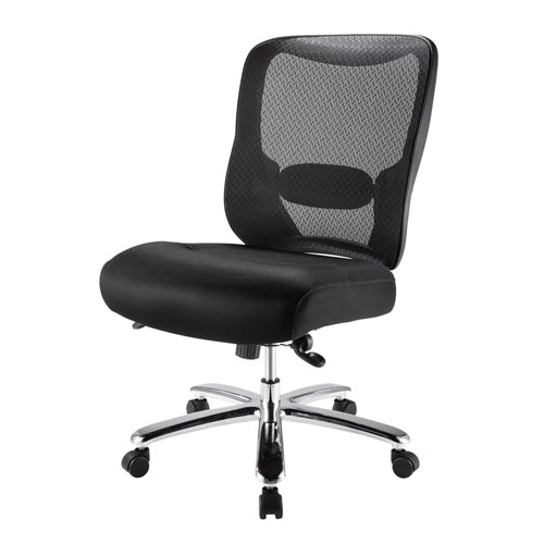 SNC-NET23BK【高耐荷重オフィスチェア（ブラック）】体の大きな人も安