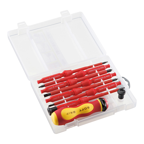 TK-025【3WAYグリップ絶縁ドライバーセット】場面にあわせてグリップや