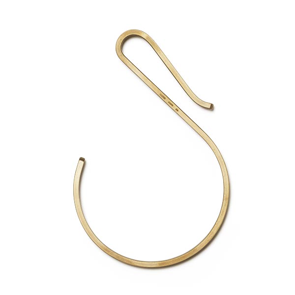 真鍮フック1型｜木壁40kg対応・省スペースで使いやすいネジ式｜SCOPE