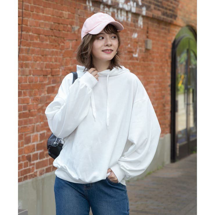 裏毛ビッグパーカー 裏毛 トップス[品番：ADEW0000251]｜ad thie