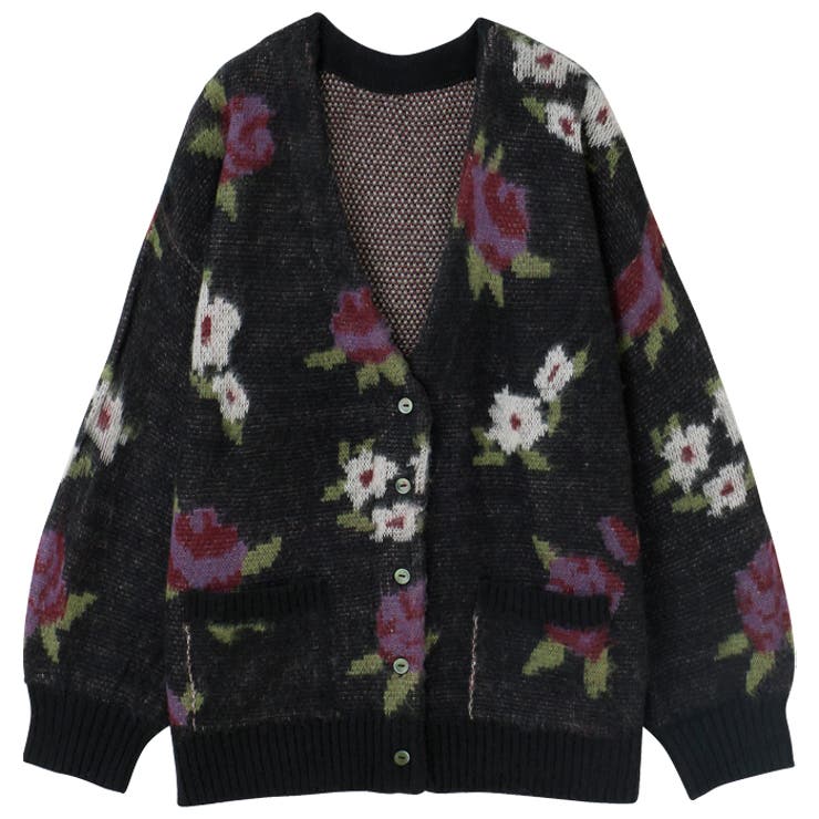 花柄ジャカードカーディガン[品番：GERW0010774]｜GeeRA（ジーラ）の