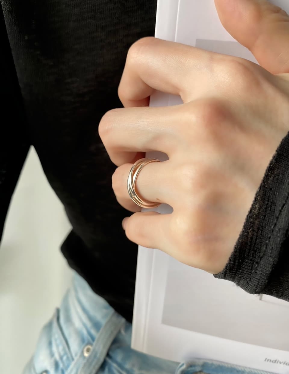 3連リング シルバー925 – 金属アレルギー対応のアクセサリーブランド