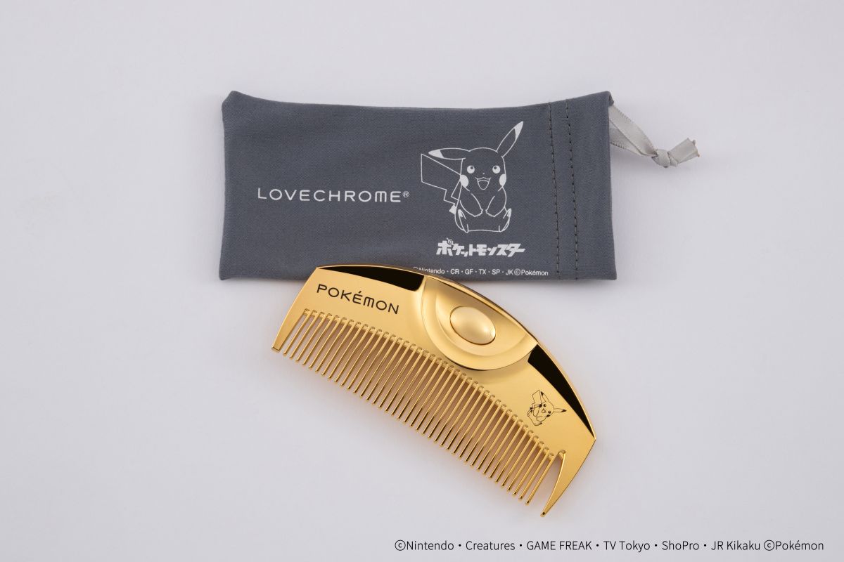 【即日発送】 ラブクロム　ピカチュウ LOVECHROME(ラブクロム)より、ポケモンモデルのヘアコームが登場