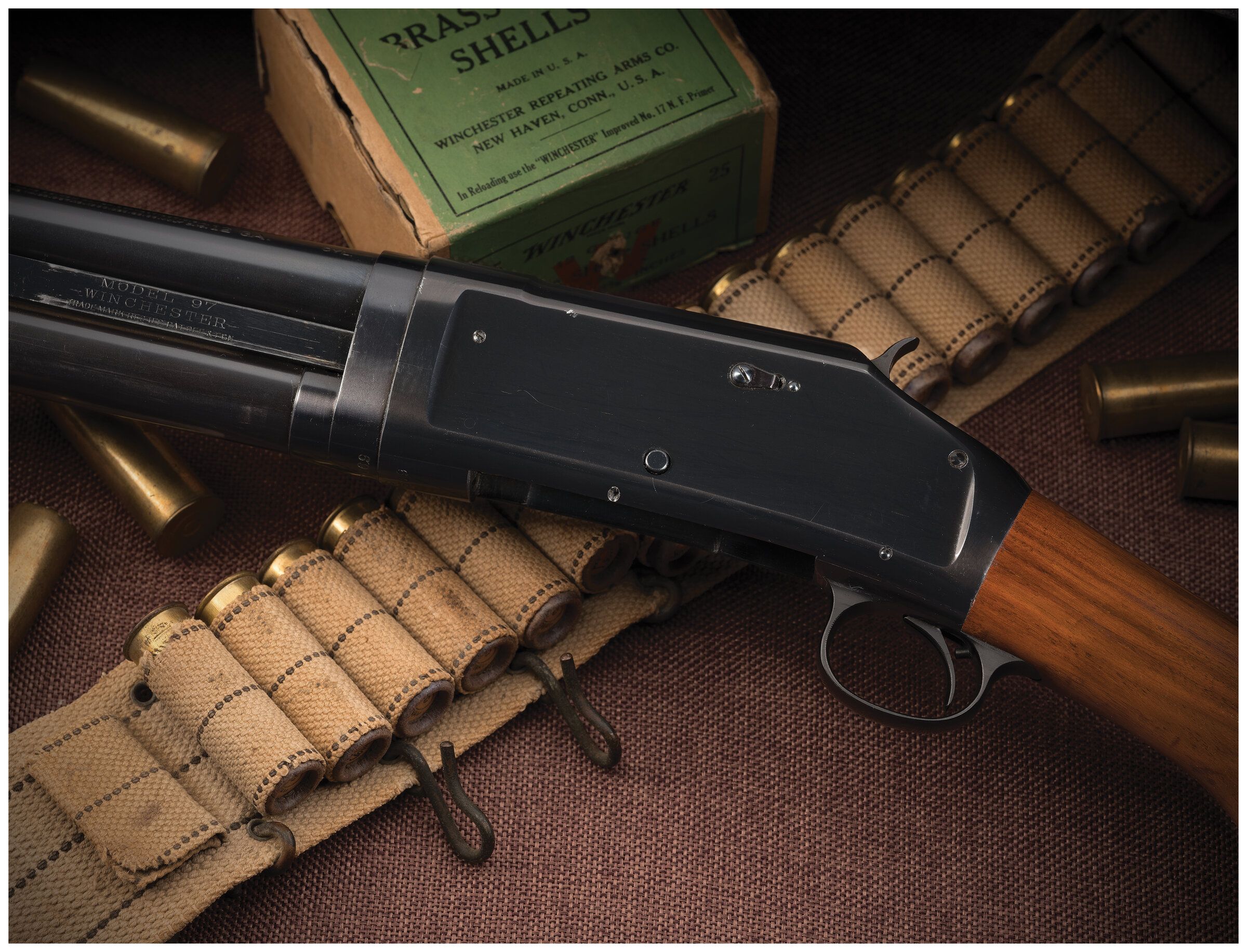 Pre-World War II Winchester Model 1897 Slide Action Riot Shotgun