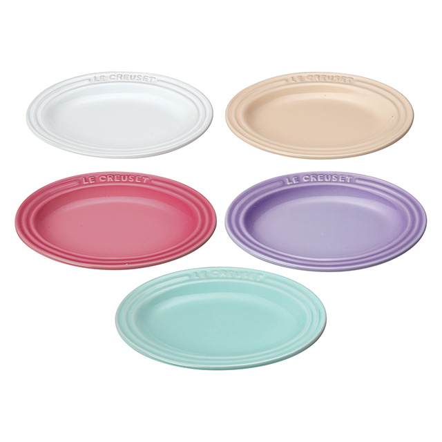 ル・クルーゼ[Le Creuset]のミニ・オーバル・プレート(5枚入り