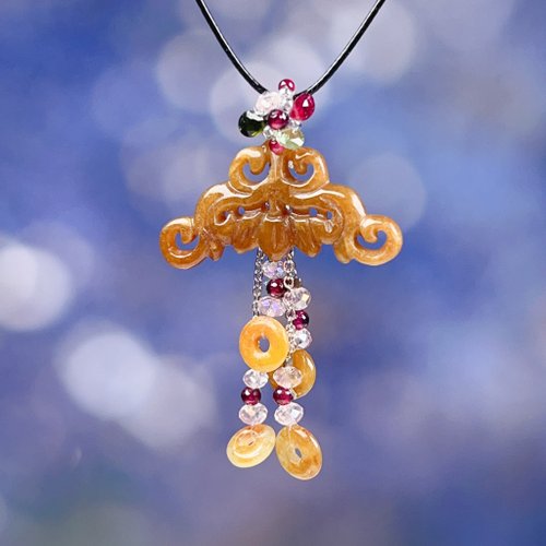 送料無料 40%OFF】台湾 【願いが叶う「如意」】黄翡 如意デザイン